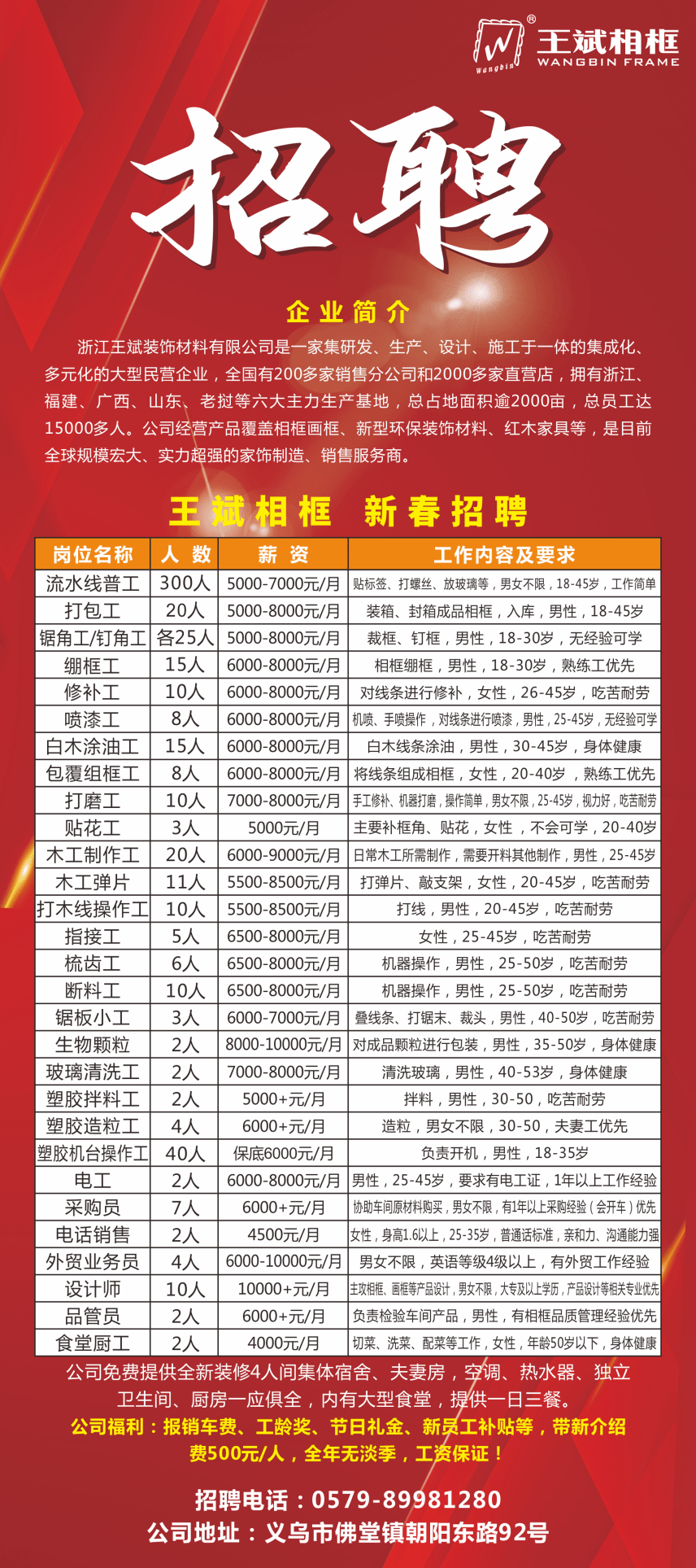 佛堂招工最新招聘信息