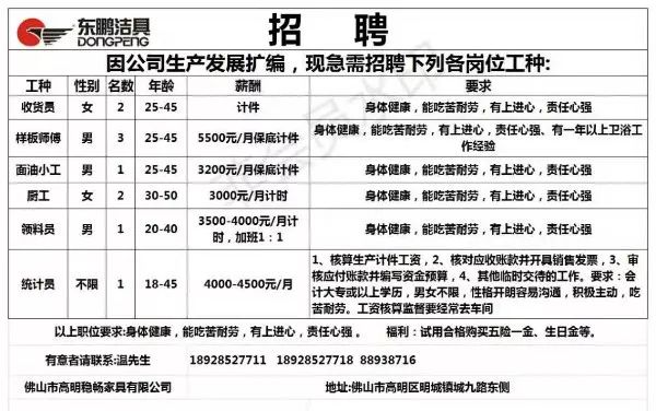 风情港最新招工信息招聘